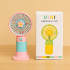 Portable Mini Rechargeable Fan with Stand & USB Cable (Gift Box, Random Color)