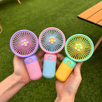 Portable Mini Rechargeable Fan with Stand & USB Cable (Gift Box, Random Color)
