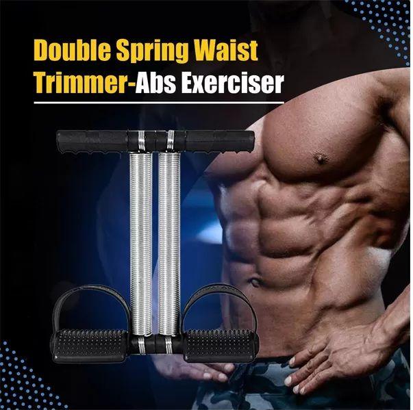 Tummy Trimmer Double Spring Exercise Machine High-Quality Belly Fat Burner for Home Gym