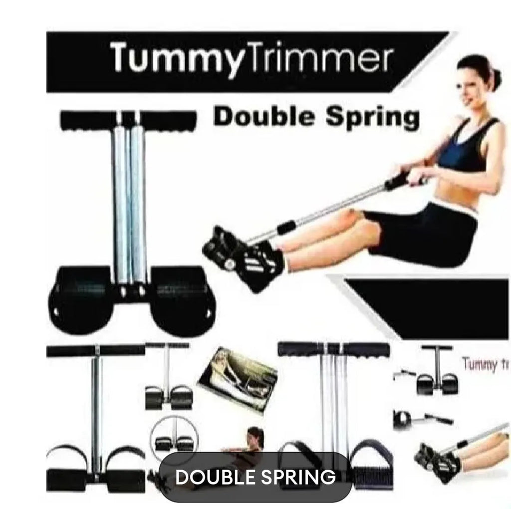 Tummy Trimmer Double Spring Exercise Machine High-Quality Belly Fat Burner for Home Gym
